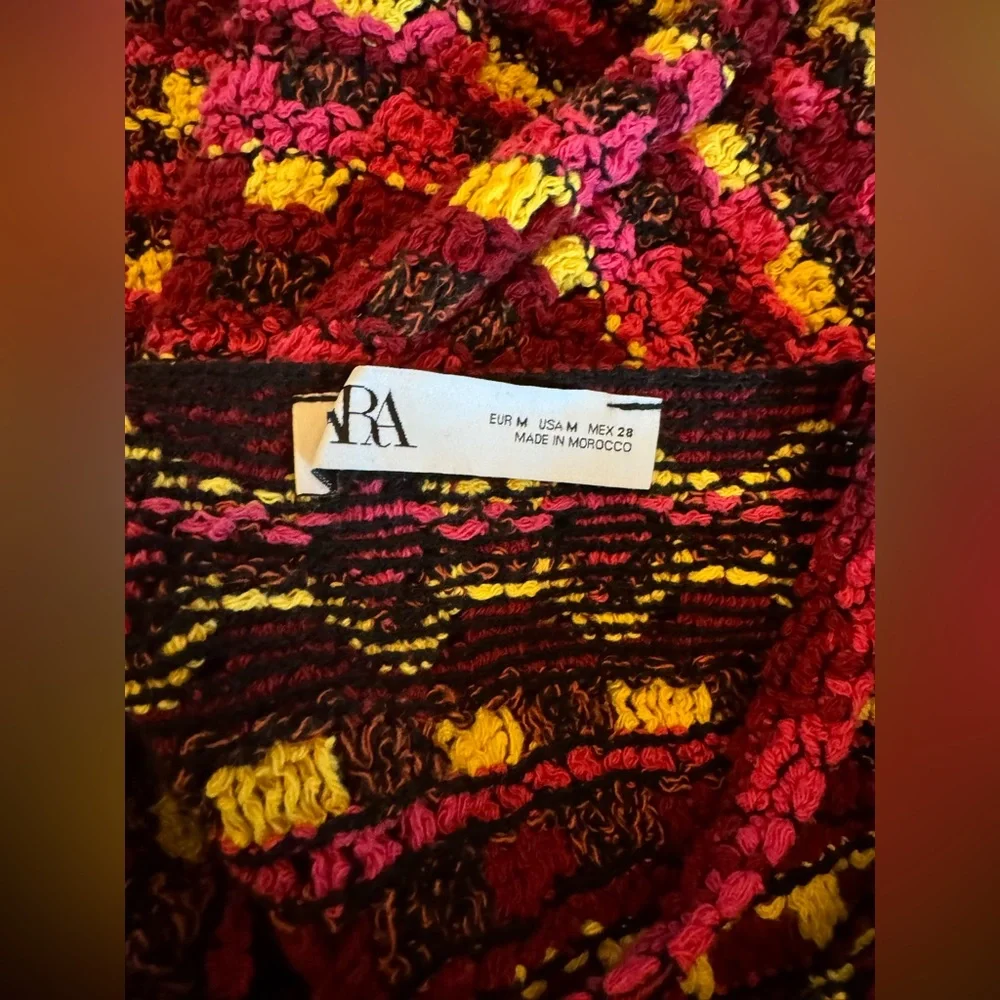 Zara Knit Striped Dress, Size M - Picture 3 of 3
